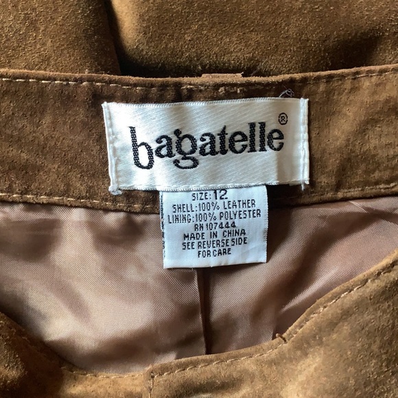 Bagatelle Brown Leather Pants - Picture 7 of 7